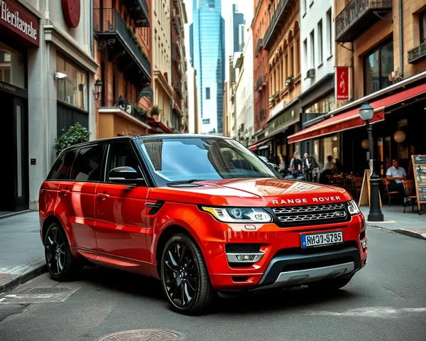 Urban Chic: Range Rover in Trendy City Street