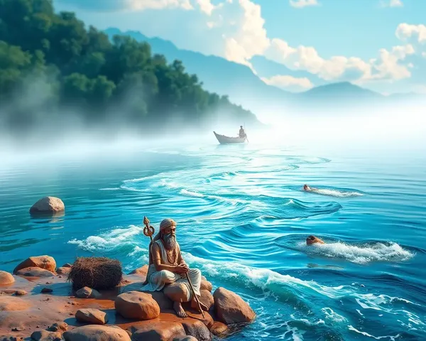 Valmiki by Ganges River with Nature's Sounds