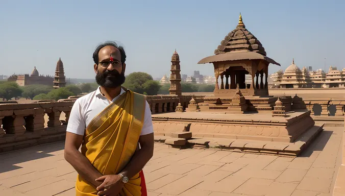 Varahamihira's Birthplace Ujjain with Mahakaleshwar Temple and Sundial