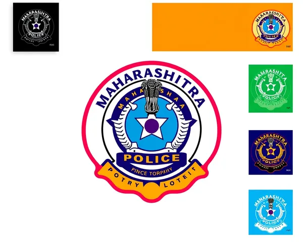 Vector Illustration of Maharashtra Police Logo in Various Colors