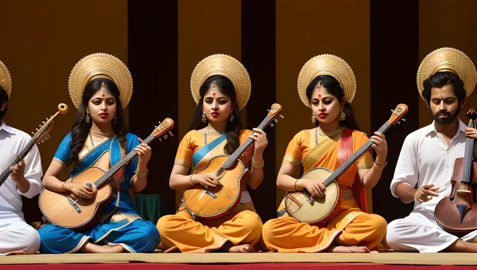 Veena Takes Center Stage in Angelic Musical Group