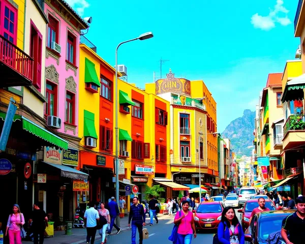 Vibrant City Street Scene in 1024x576 Resolution