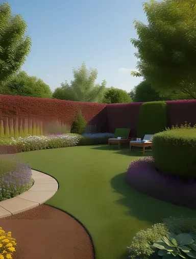 Vibrant Garden in Good Morning HD 3D Image