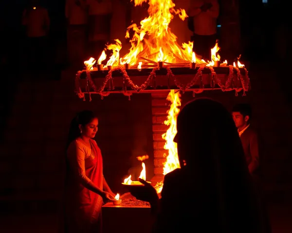 Vibrant Holika Dahan Images from Holi Festival