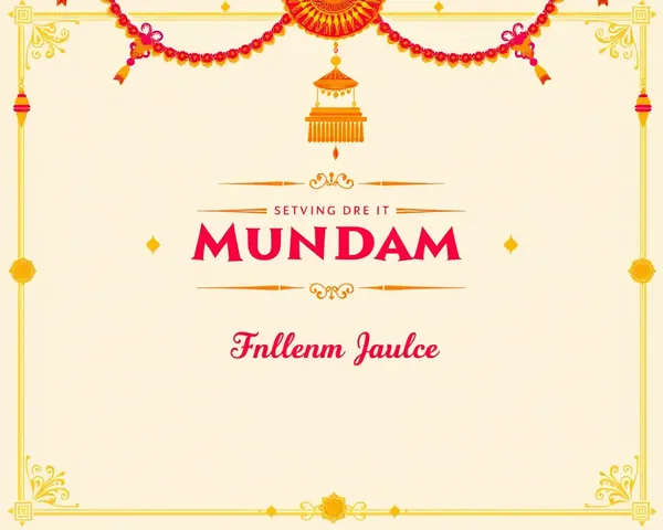 Vibrant Indian-Inspired Mundan Ceremony Digital Invitation Card