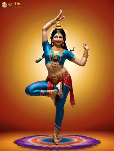 Vibrant Lord Shiva Dance Ultra HD Nataraja Wallpaper