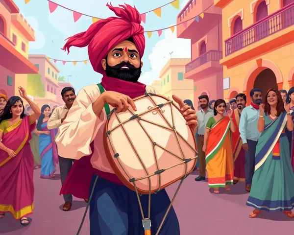 Vibrant Nasik Dhol Drummers Enliven City Streets
