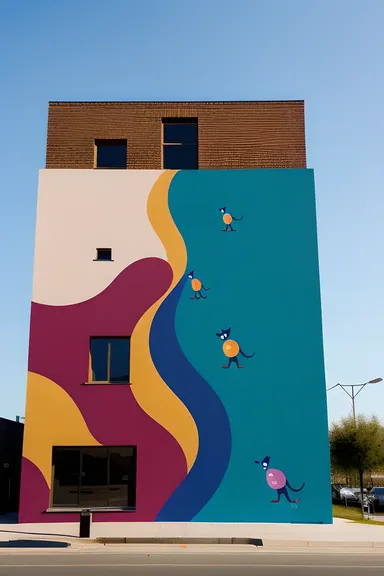 Vibrant Street Art Mural Adorns City Building Aaaaa