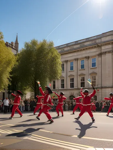 Vibrant Street Performers and Artists at London Bridge