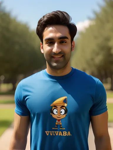 Vikkstar123 T-Shirt Wearer Victorious with SCAR-L in Hand