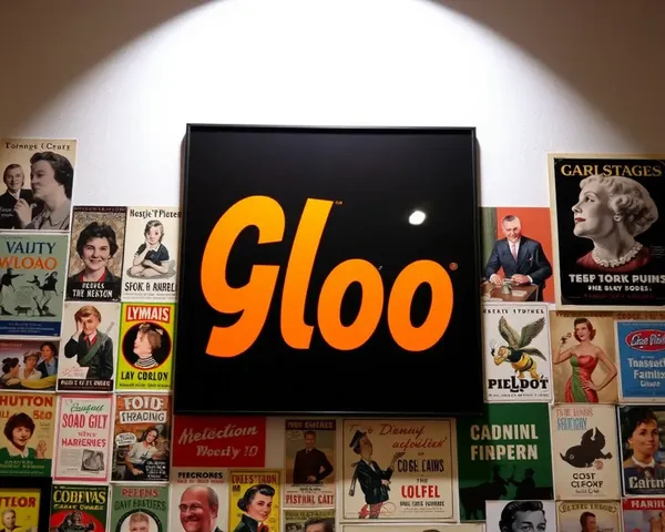 Vintage Advertisements Collage on a Gloo Wall PNG