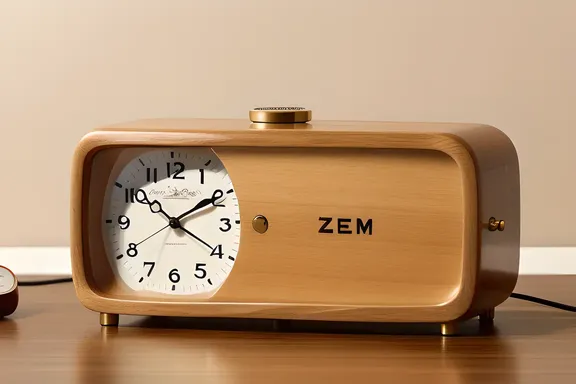 Vintage Alarm Clock with Gentle Zzzzz Sound