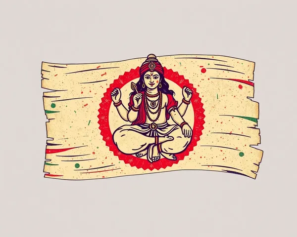 Vintage Distressed Jai Shree Ram Flag Retro Design