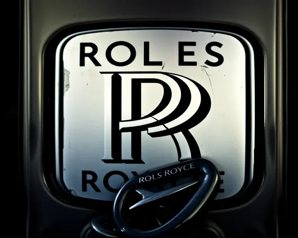Vintage Distressed Rolls-Royce Logo with Worn Look