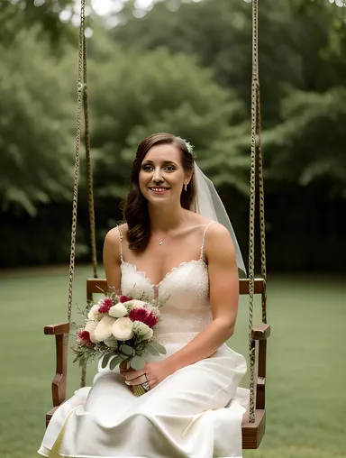 Vintage-Inspired Swing Bouquet Romantic Bride