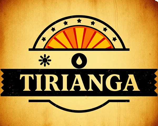Vintage-Inspired Tiranga Design with Distressed Textures
