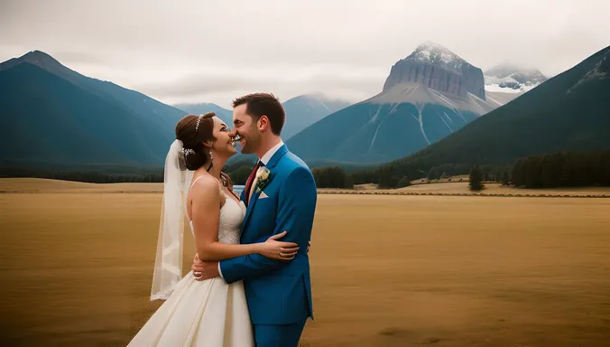 Vintage Mountain Wedding Photo Editing Online Free
