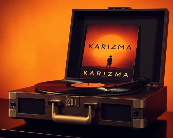 Vintage Record Player Karizma Album Cover Art Background HD