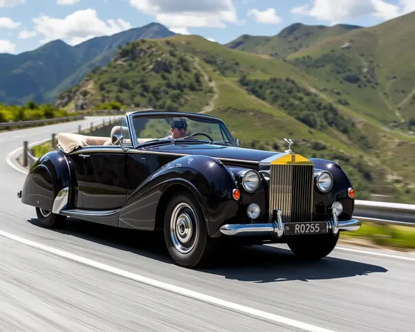 Vintage Rolls-Royce Phantom Cruises Down Mountain Road