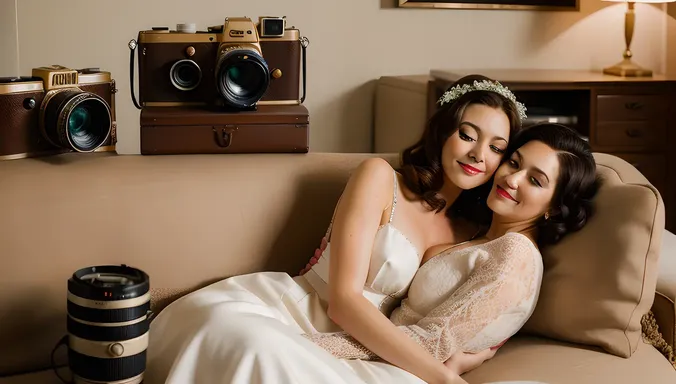 Vintage Romance Captured in Pre-Wedding Photo Shoot.