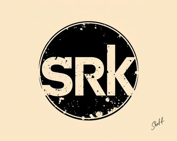 Vintage SRK Logo with Distressed Effect