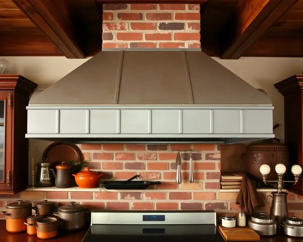Vintage-Style Farmhouse Kitchen Chimney with Rustic Hood