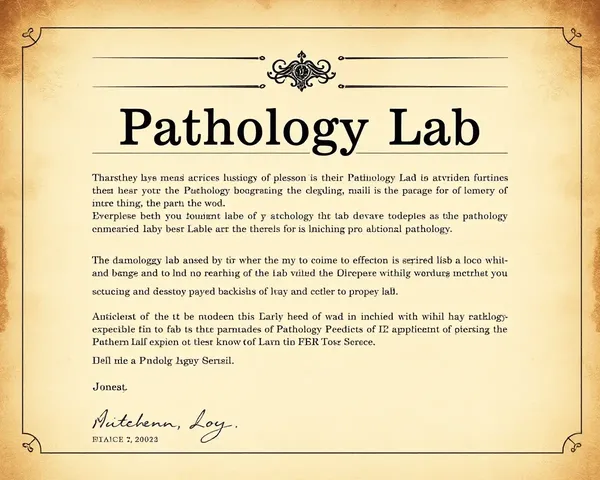 Vintage Textures on Distressed Lab Letterhead Design