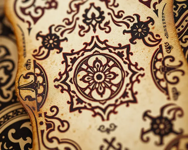 Vintage Udghatan Card with Intricate Designs and Nostalgic Feel