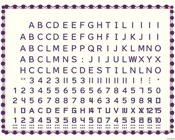 Visually Appealing Braille Alphabet Chart with Unique Design