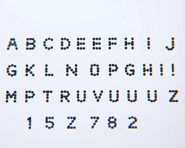 Visually Appealing Braille Alphabet Image with Clear Dots