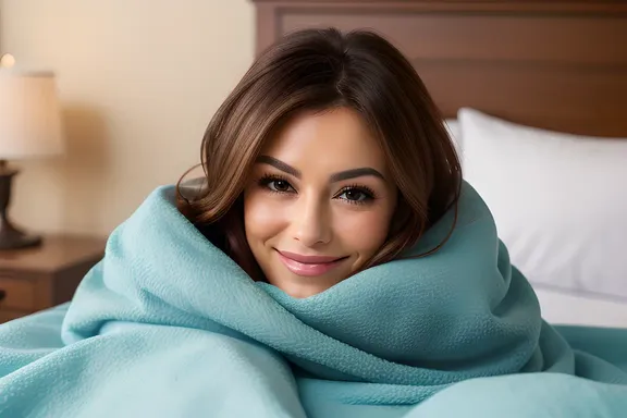 Warm Blanket Zzz's with Gentle Smile