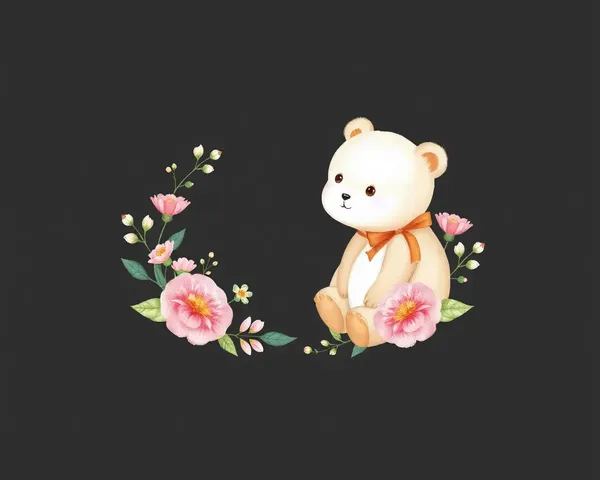 Watercolor Bear Logo for Stationery Brand