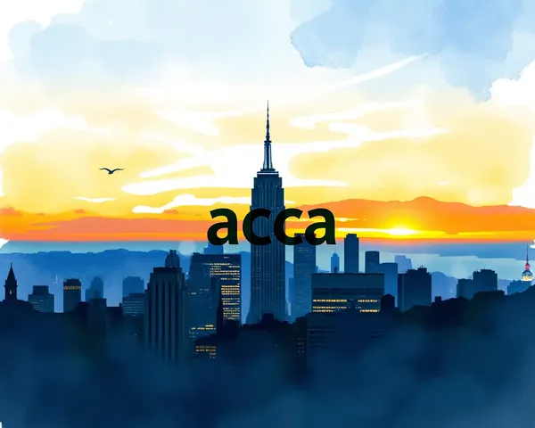 Watercolor Cityscape with Subtle ACCA Logo Integration