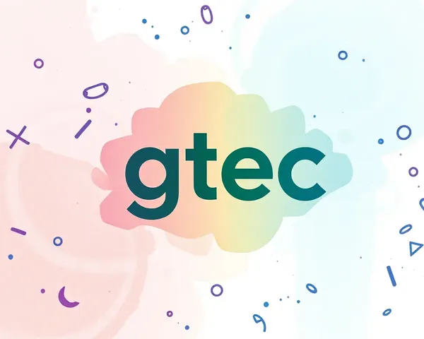 Watercolor Gtec Logo Design with Soft Colors