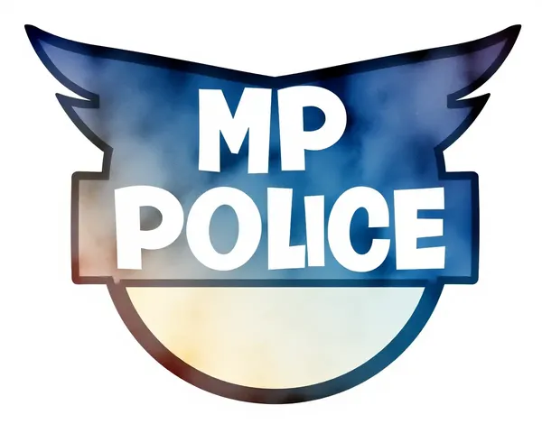 Watercolor MP Police Logo with Soft Colors