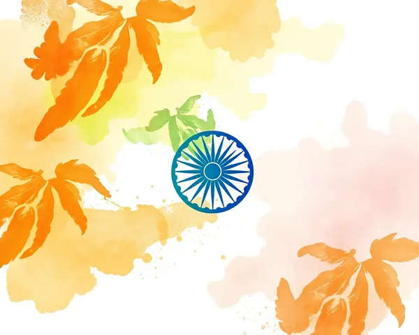 Watercolor Painting of Jai Shree Ram Flag Colors