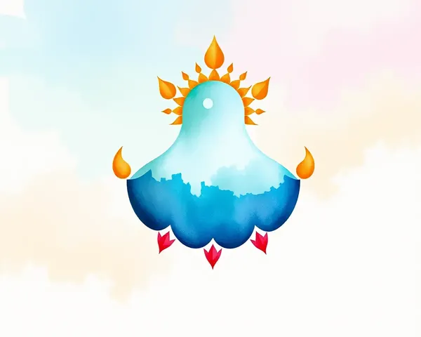 Watercolor Shivaji Maharaj Logo with Whimsical Feel