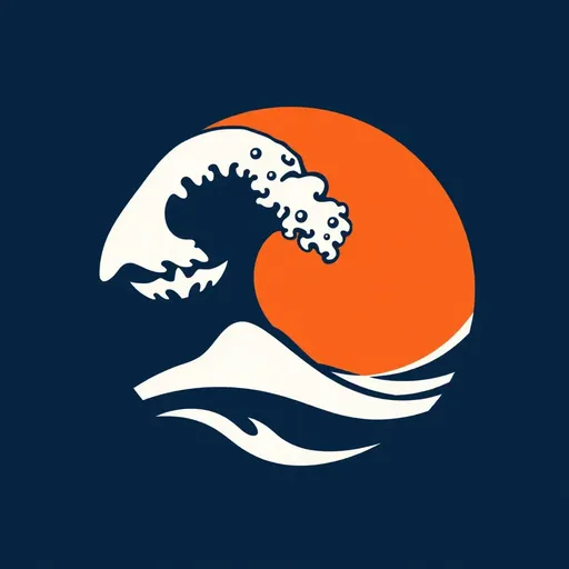 Wave Icon: A Symbol of Power and Energy in the Ocean