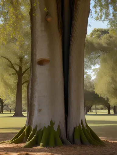 Weathered Buke Tree Bark Tells Stories of Generations of Musicians