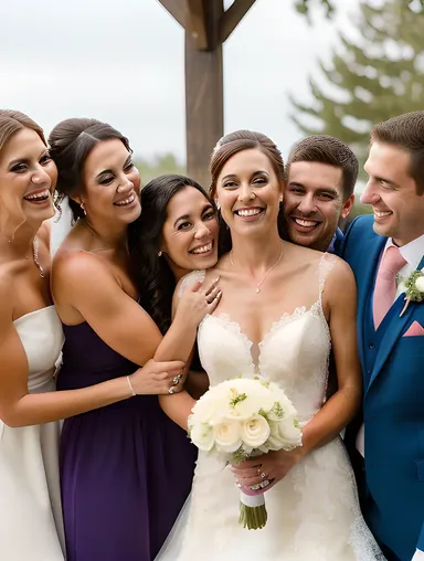 Wedding Celebration with Friends and Family