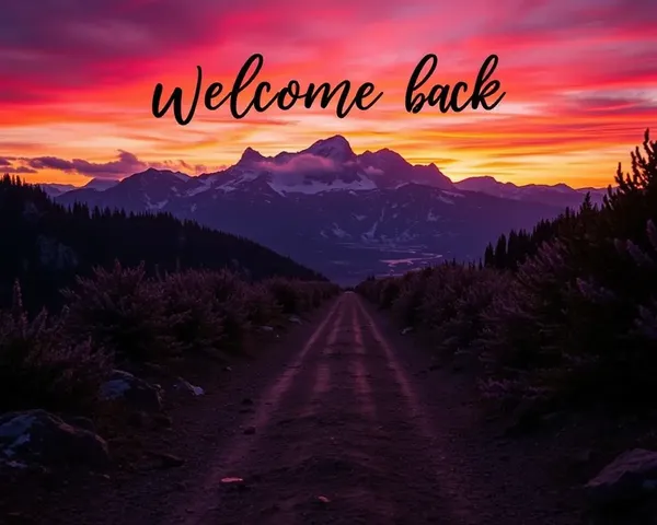 Welcome Back Images with Vibrant and Colorful Displays