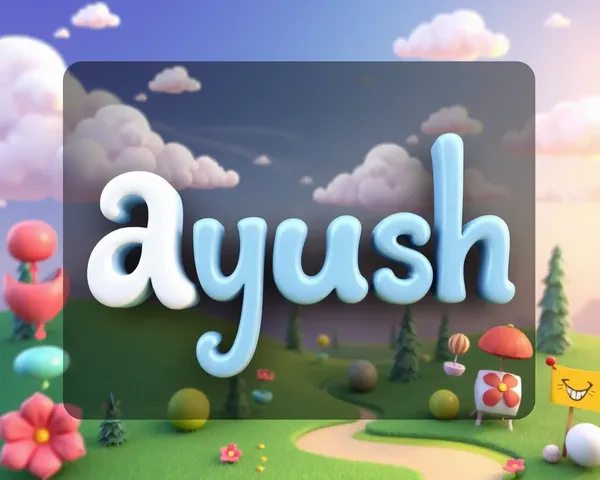 Whimsical **Ayush** in Fantastical Landscape