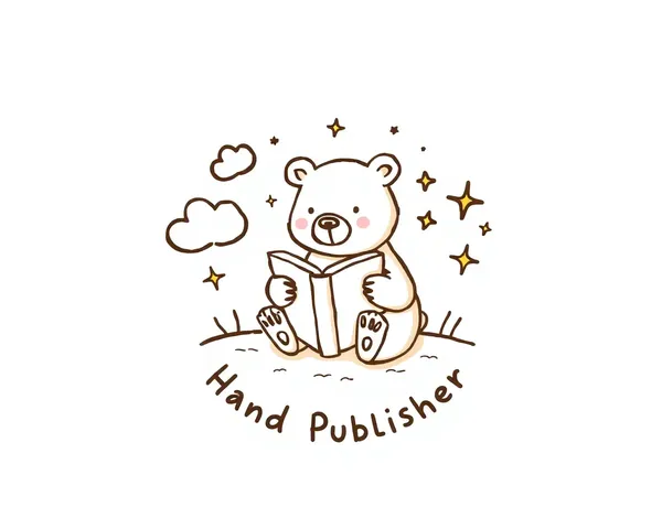 Whimsical Bear Logo for Children's Book Publisher