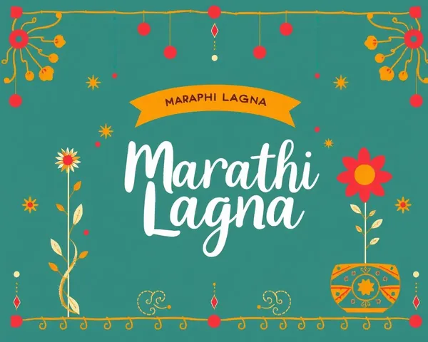 Whimsical Digital Marathi Lagna Banner with Traditional and Modern Elements