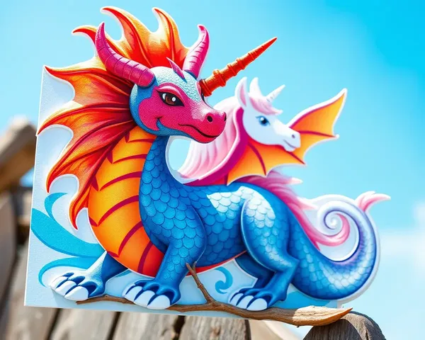 Whimsical Fantastical Creature Simant Sanskar Card Design