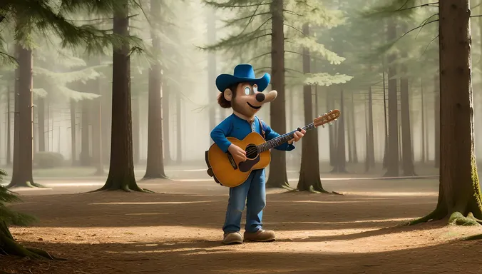 Whimsical Forest Cartoon Play Magical Instrument