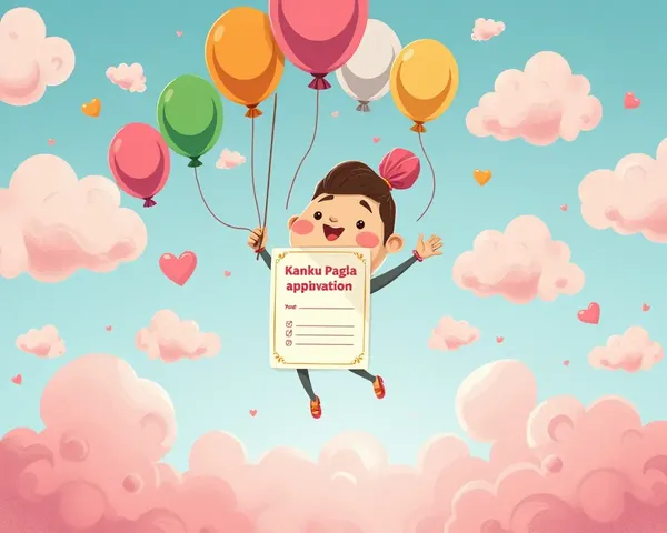Whimsical Kanku Pagla in Cloudy Invitation Scene
