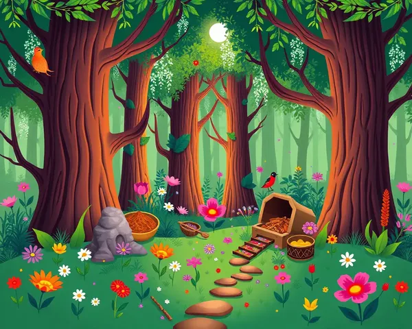 Whimsical Magical Indian Forest on Bhojnalaya Banner