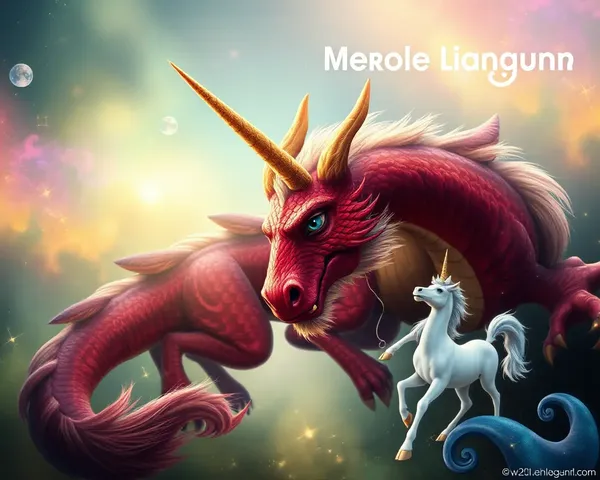 Whimsical Mythical Creature Background for Pandit's Visiting Card