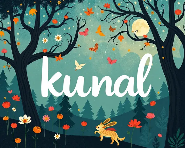 Whimsical Rakhi Wallpaper with Kunal's Handwritten Font
